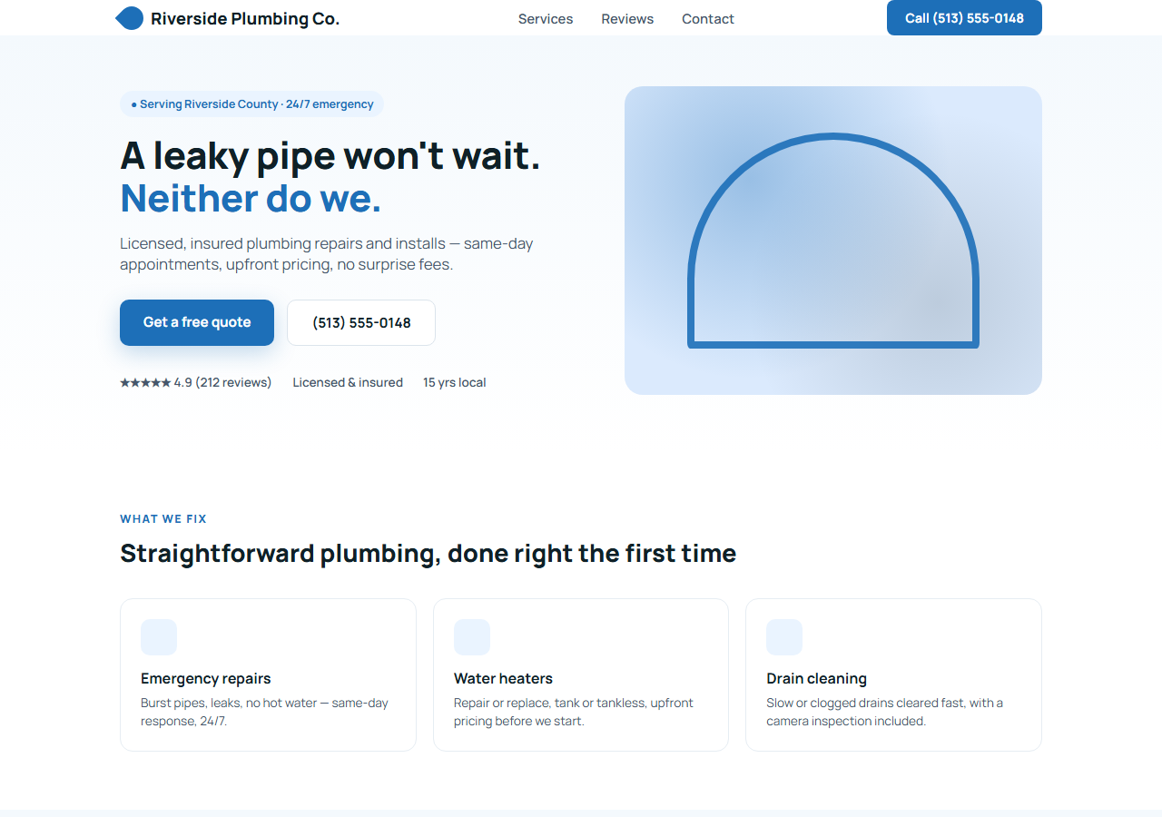 Example small-business site built with the AI Website Launch Kit